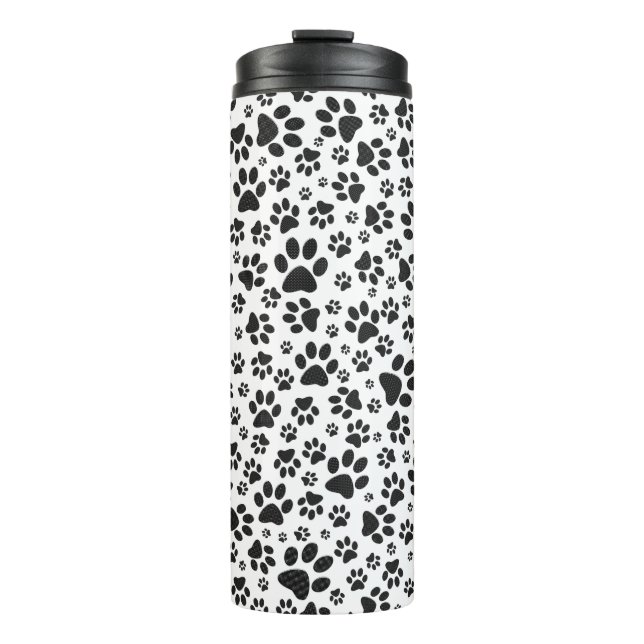 Termo Perro Paws Black and White Polka Dot (Anverso)