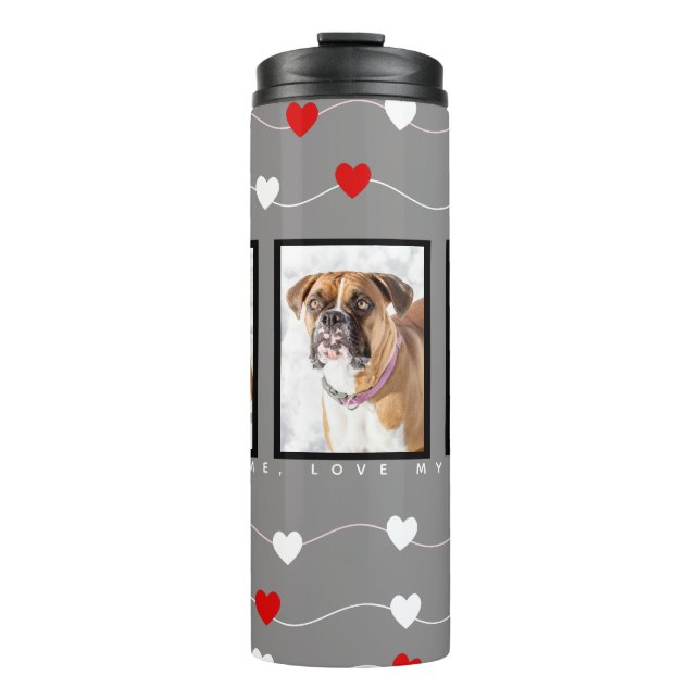 Termo Perro personalizado de foto de perro Personalizado (Anverso)
