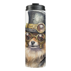 Termo Perro Pomerania Steampunk