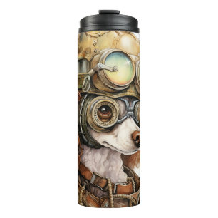 Termo Perro Poodle Steampunk