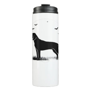 Termo Perro Redbone � Silueta de Luna de Halloween Overs