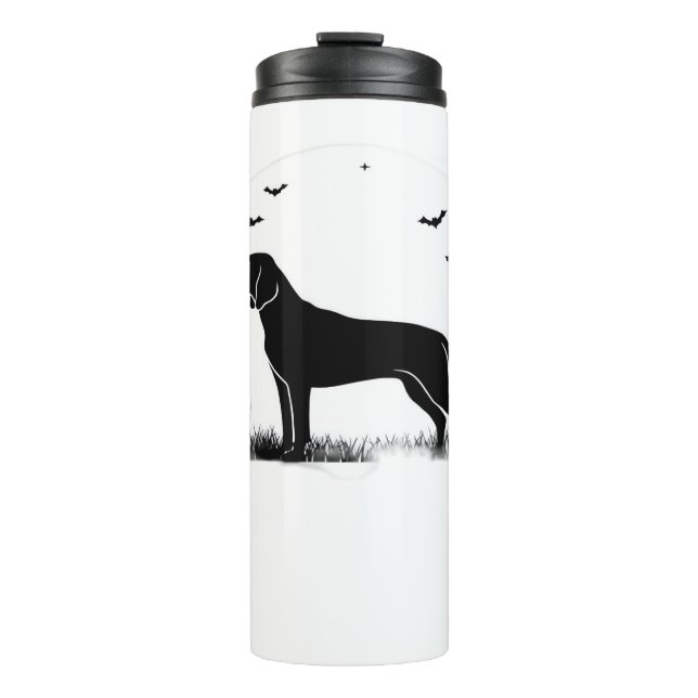 Termo Perro Redbone � Silueta de Luna de Halloween Overs (Anverso)
