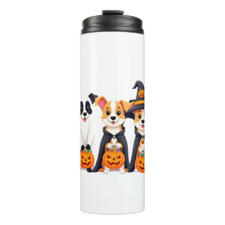 Termo Perro Retriever Dorado Fantasma Halloween Truco o