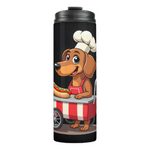 Termo Perro salchicha divertido sandwich salchicha