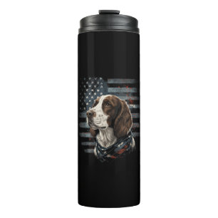 Termo Perro Springer Spaniel Bandera Americana