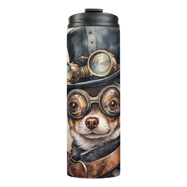 Termo Perro Steampunk Chihuahua (Anverso)