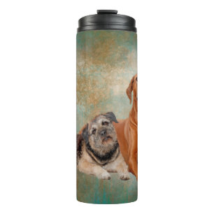 Termo Perros Adorables Vintage Decoupage art