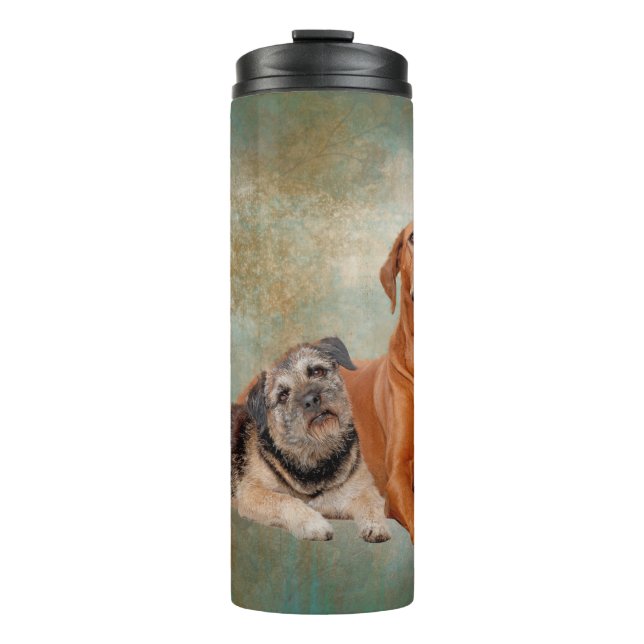 Termo Perros Adorables Vintage Decoupage art (Anverso)