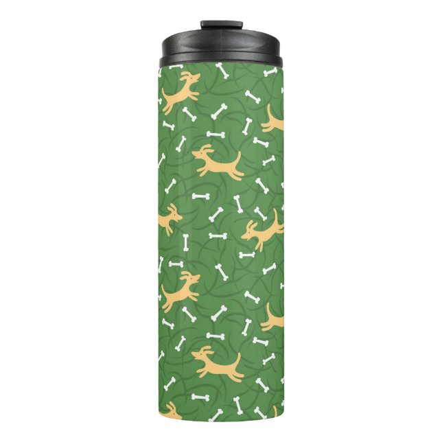 Termo perros afortunados con el fondo de los huesos (Anverso)
