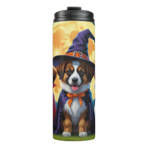 Termo Perros pastor belga Calabaza Halloween divertido