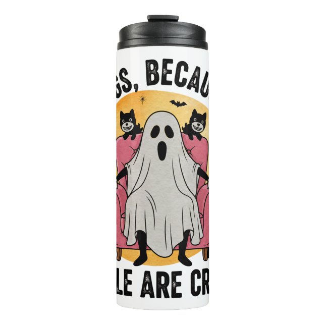 Termo Perros Porque La Gente Es Espeluznante (Anverso)