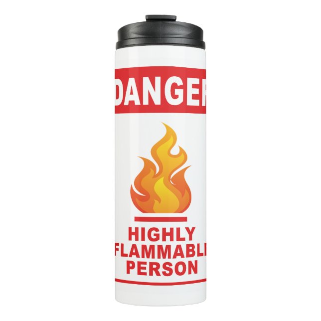 Termo Persona Altamente Inflamable Peligroso (Anverso)