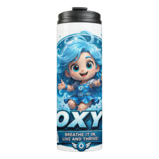 Termo Personaje de oxígeno ATOMIVRA: héroe que da vida