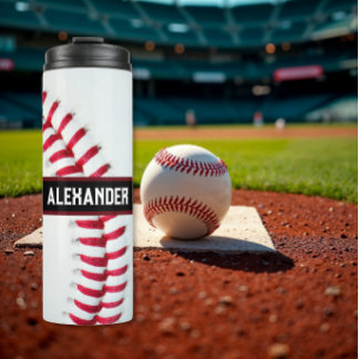 Termo Personalised Baseball Water Bottle With Name