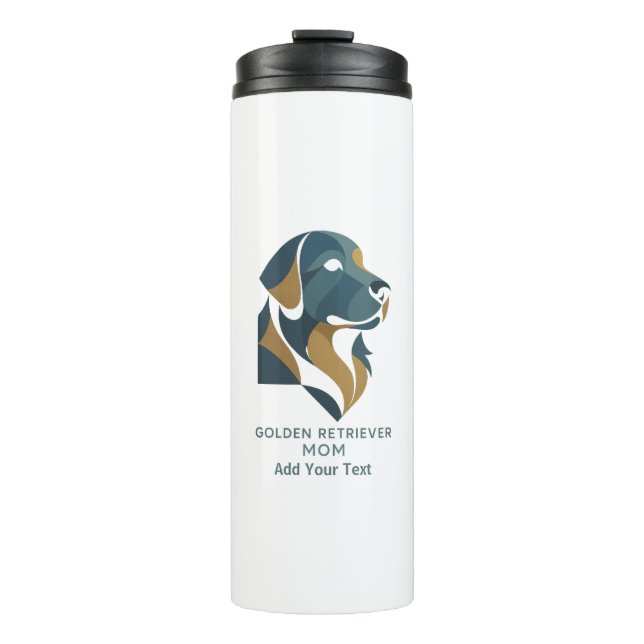 Termo personalised golden retriever Mom Thermal Tumbler (Anverso)