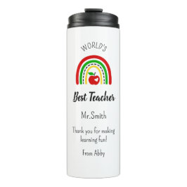 Termo Personalised World's Best Teacher Thermal Tumbler