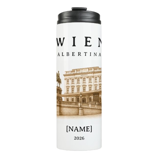 Termo Personalisierte Wien Albertina | Name & Jahr (Anverso)
