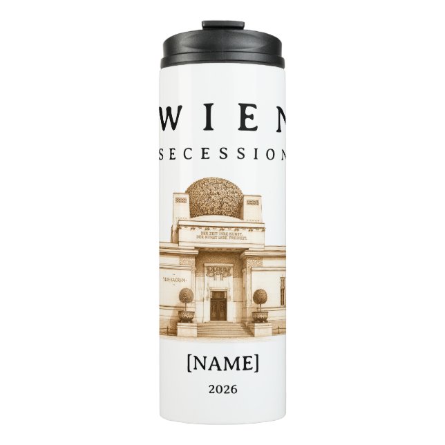 Termo Personalisierte Wien Secession | Name & Jahr (Anverso)