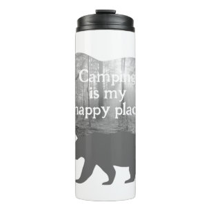 Termo Personalizable "Camping es mi lugar feliz"