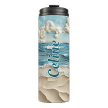 Personalizable de paraíso tropical 3D