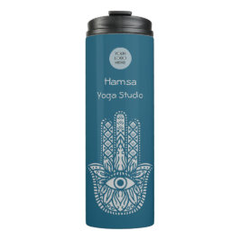 Termo Personalizable Hamsa, estudio de yoga verde verde