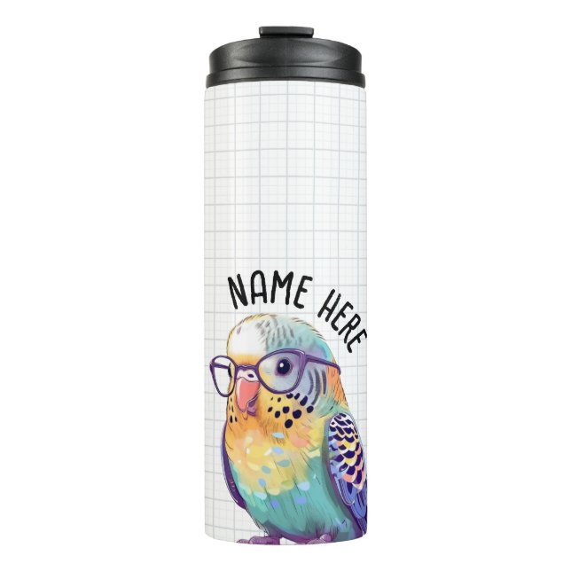 Termo Personalizable Nerdy Budgie Tumbler (Anverso)