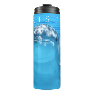 Termo Personalización de delfín con nombre