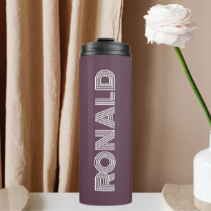 Termo Personalización de la tipografía moderna de berenj