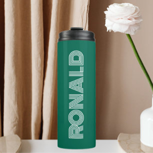 Termo Personalización de la tipografía moderna verde esm