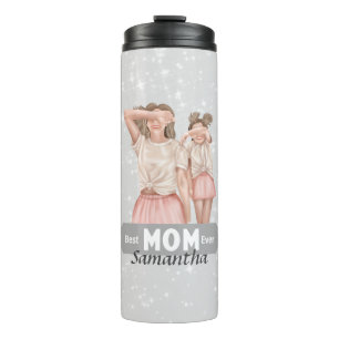 Termo Personalización de las acuarelas madre y hija   Gr