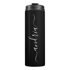 Termo Personalización del nombre vertical de guión blanc