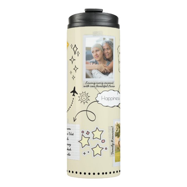 Termo Personalizado 2022 Year En Review 5 Photo Tumbler (Anverso)