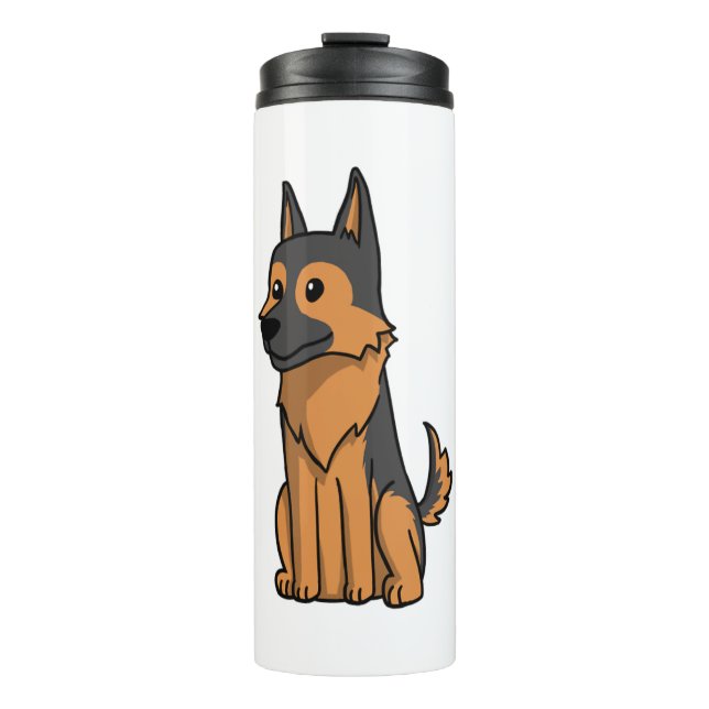 Termo Personalizado alemán de Shepherd Cute (Anverso)