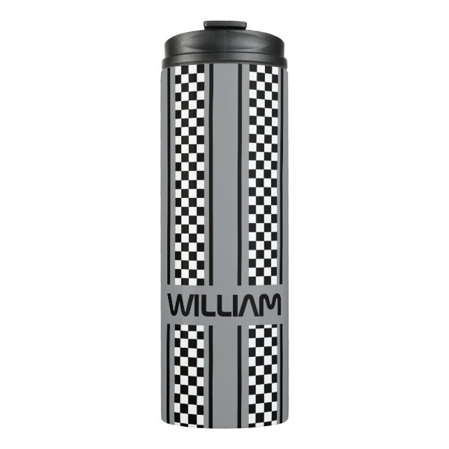 Termo Personalizado Ash Y Banda Deportiva De Raza Negra (Anverso)