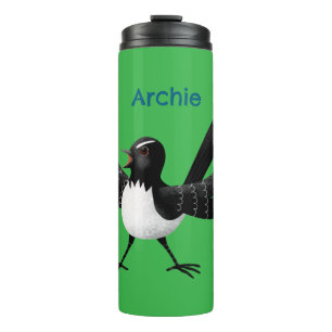 Termo Personalizado australiano Willie Wagtail personali