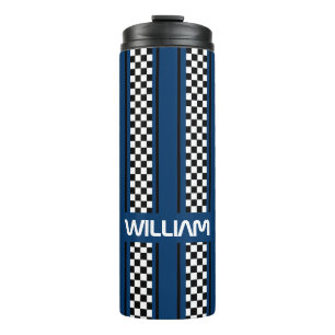 Termo Personalizado Banda deportiva de raza negra azul o
