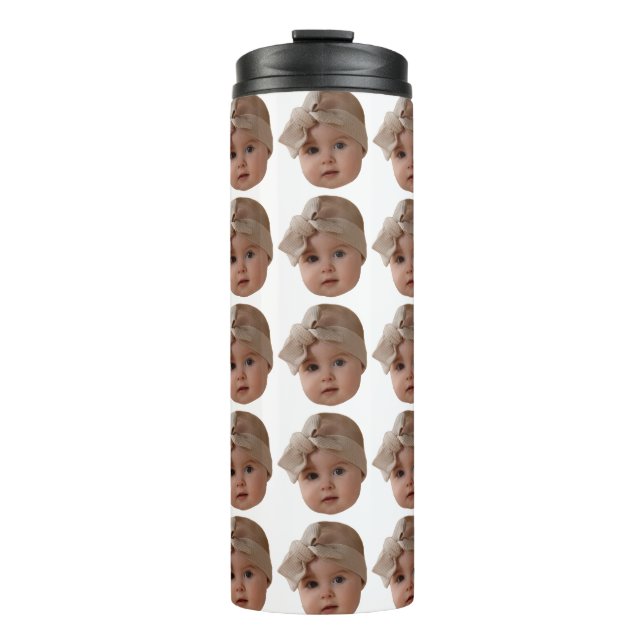 Termo Personalizado bebé foto niño foto niña Abuela (Anverso)