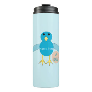 Termo Personalizado Blue Birthday Boy Chick Thermal Tumb