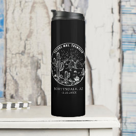 Termo Personalizado Bridesmaid Regalo Desert Bachelorett