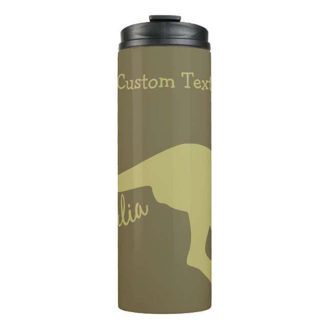 Termo Personalizado canguro de Australia tumbler de text (Anverso)