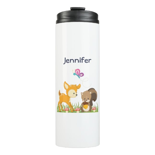 Termo Personalizado caprichoso de animales salvajes (Anverso)