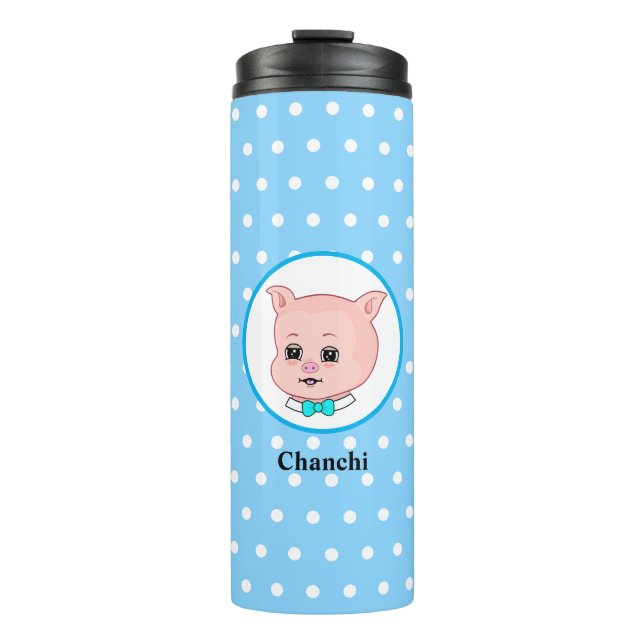 Termo Personalizado Cute Pig (Anverso)