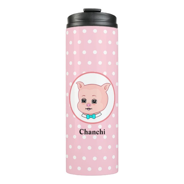 Termo Personalizado Cute Pig (Anverso)