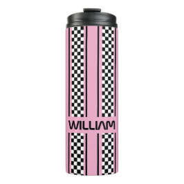 Termo Personalizado Cute Rosa Black Race Banda deportiva