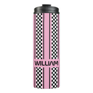 Termo Personalizado Cute Rosa Black Race Banda deportiva