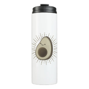 Termo Personalizado De Aguacate En Estilo Vintage