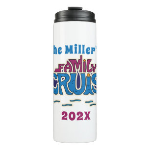 Termo Personalizado de arte de la palabra de crucero fam