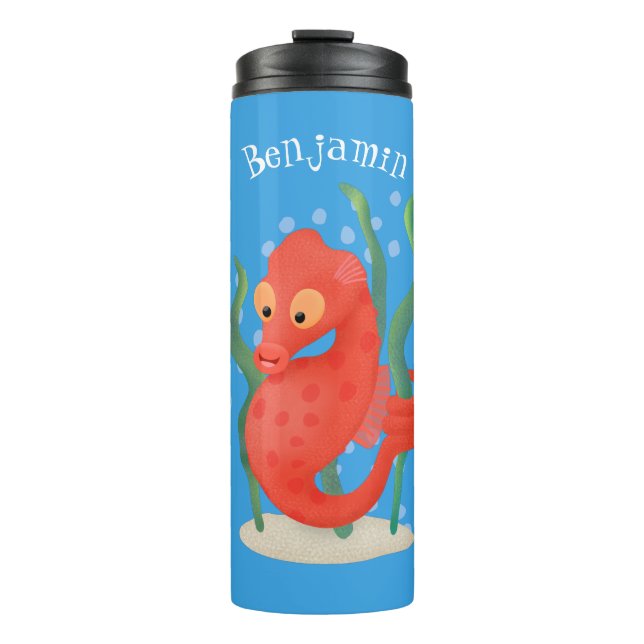 Termo Personalizado de caballitos de mar de pepino (Anverso)