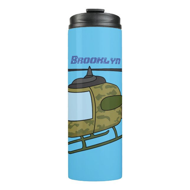 Termo Personalizado de helicópteros de camoflage del ejé (Anverso)