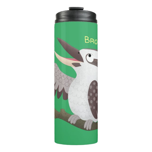 Termo Personalizado de kookaburra gracioso (Anverso)